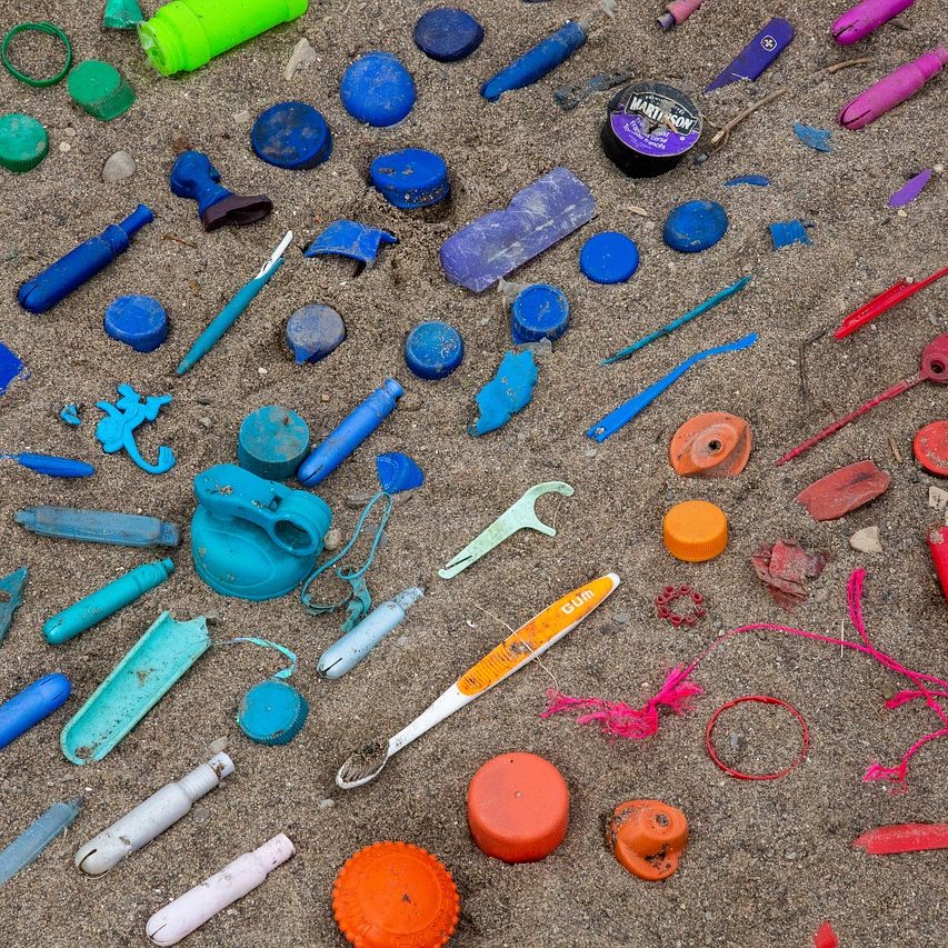 colorful plastic bits